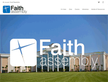 Tablet Screenshot of faithassembly.org